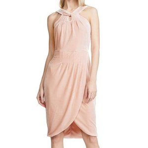 Cupcakes & Cashmere Pink Wales Velvet Winter Dress